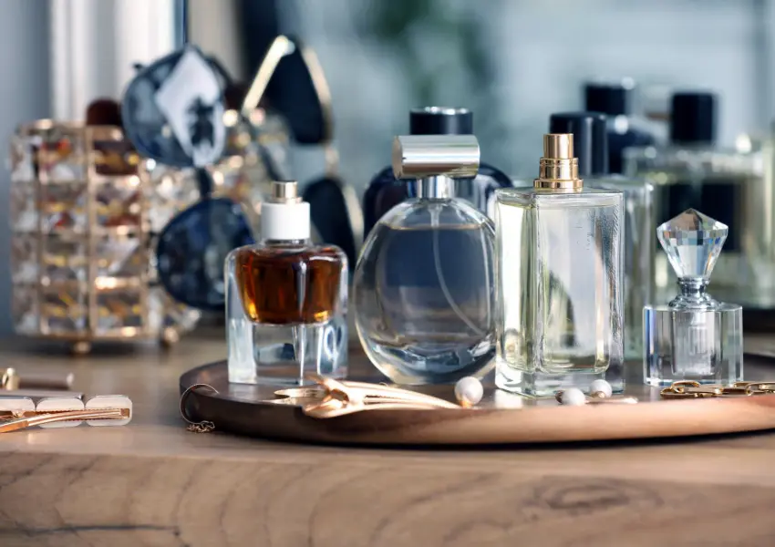various types of perfumes
